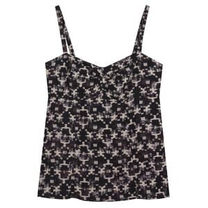 Patagonia Summertime Tank Top Geometric Print Sweetheart Outdoor Black White 8